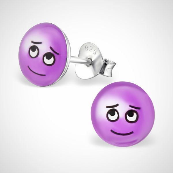 Smiley schuldig 925 sterling zilver oorstekers
