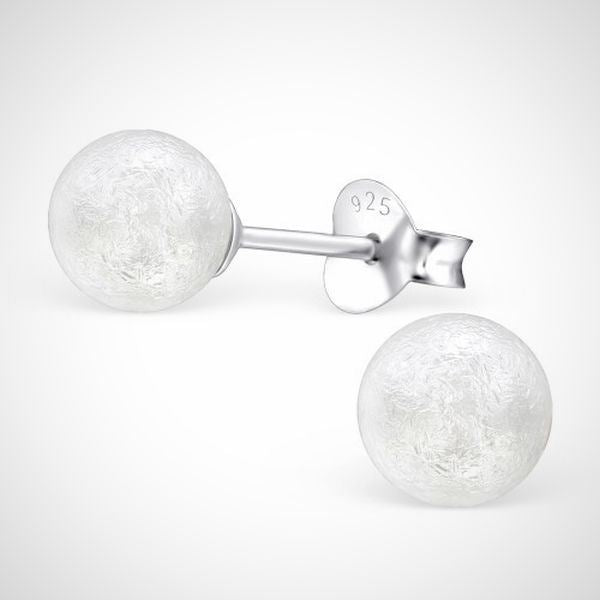Zilveren oorstekers - bol wit