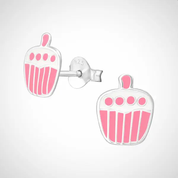 zilveren oorstekers meisjes - zilver - koekjes