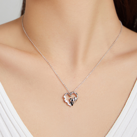 925 sterling zilveren ketting met hanger voor dames – baby panda