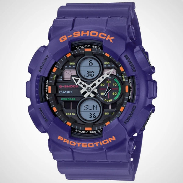 Casio horloge - herenhorloge - GA-140-1A1ER G-Shock 51 mm 20ATM