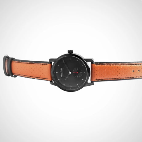 Kenneth Cole herenpolshorloge - zwart/bruin - Reaction - RK50084002