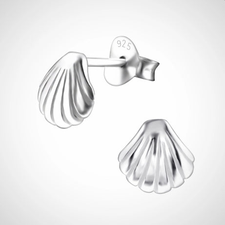 kinderoorbellen zilver - oorstekers - zilveren oorbellen - schelp