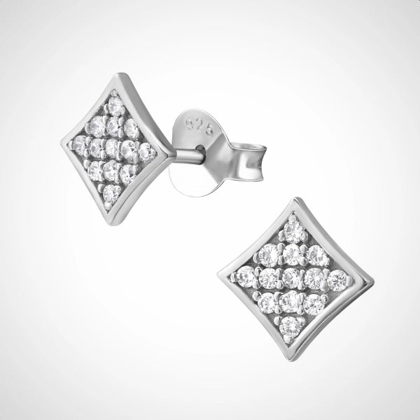 damesoorbellen zilver - oorstekers - zilveren oorbellen - cz crystal